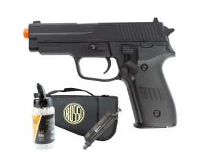 Pistola Airsoft Spring Vigor P226 - 6mm + Speed Loader + BBs + Capa