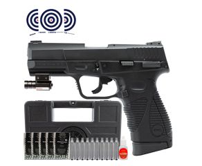 Pistola CO2 24/7 G2 BlowBack KWC 4.5mm + Maleta Rigida + Mira Laser + Esferas + CO2 + Oleo + Alvos