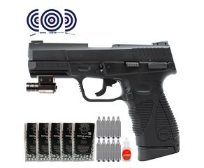 Pistola de Pressao CO2 24/7 G2 BlowBack KWC 4.5mm + Mira Laser + Esferas + CO2 + Oleo + Alvos