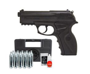 Pistola CO2 R11 (C11) Rossi 6mm + Esfera de Aco 500Un + CO2 Gamo + Maleta + Oleo