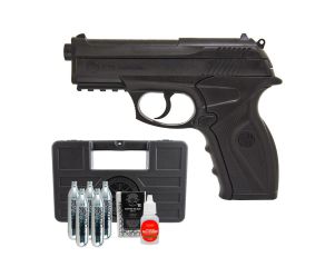 Pistola Co2 C11 Rossi 6mm + Esfera de Aco + CO2 Gamo + Maleta + Oleo