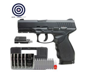 Pistola de Pressao Co2 KWC 24 7 4.5mm +  Mira Laser + CO2 + Esferas + Oleo + Alvos