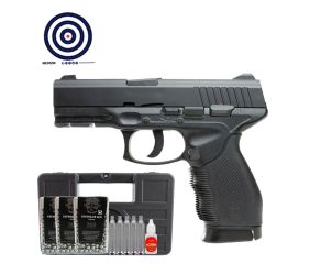 Pistola de pressao CO2 KWC 24 7 4.5mm + Case Rigido LC + Esfera + CO2 + Oleo + Alvos