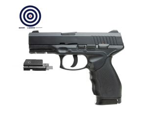 Pistola de Pressao Co2 KWC 24 7 4.5mm + Mira Laser Trilho 22mm Pequena + Alvos