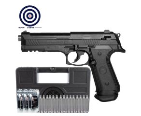 Pistola de Pressao Paintball .50 CO2 LTL Alfa RAM + Co2 + Esferas de Aluminio + Case Rigido + Alvos