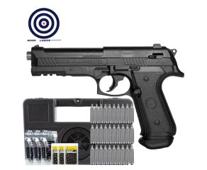 Pistola Paintball .50 CO2 LTL RAM + Co2 + Esferas de Aluminio + Esferas de Plastico + Case + Alvos
