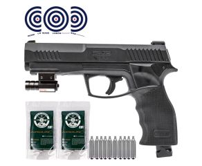 Pistola CO2 T4E TP 50 Gen2 Paintball Ram Umarex + Mira Laser + Esferas + CO2 + Alvos
