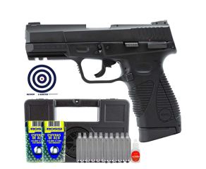 Pistola de Pressao CO2 24/7 G2 BlowBack KWC 4.5mm + Maleta + Esferas Rossi + CO2 + Oleo + Alvos