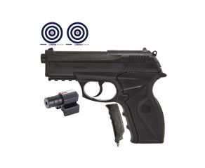 Pistola de Pressão CO2 R11 (C11) Rossi 6mm + Mira Laser + Speedloader 6mm + Alvos