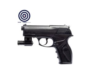 Pistola de Pressão CO2 R11 (C11) Rossi 6mm + Mira Laser Trilho 11mm 22mm + Alvos