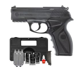 Pistola CO2 R11 (C11) Rossi 6mm + Speedloader + Esfera de Aço + CO2 + Óleo de Silicone + Case Leão