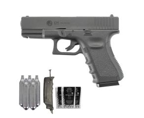 Pistola de Pressão CO2 Glock G11 Rossi 6mm + Speedloader + Esferas de Aço + CO2