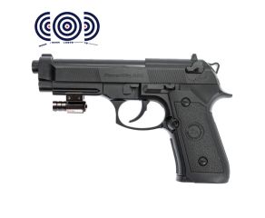 Pistola de Pressao CO2 GNB Beretta M9 Rossi 6mm + Mira Laser + Alvos