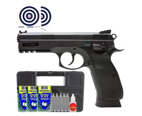Pistola de Pressao Co2 GNB CZ SP01 Shadow - 4.5mm + CO2 + Esferas + Oleo + Case Rigido + Alvos