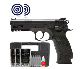 Pistola de Pressao Co2 GNB CZ SP01 Shadow - 4.5mm + CO2 + Esferas 4.5mm + Oleo + Case Rigido + Alvos