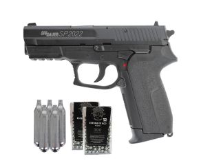 Pistola de Pressão Co2 Sig Sauer SP2022 4.5mm + Cilindro de  CO2 + Esferas de Aço