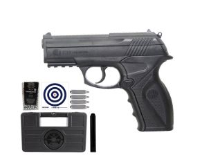 Pistola de Pressão CO2 Rossi R11 (C11) - 4.5mm + Esfera + Maleta + Cilindros + Magazine Extra