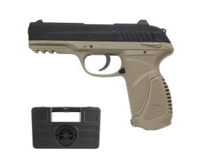 Pistola de Pressão Gamo PT85 4.5 CO2 Blowback Desert + Maleta Rígida para Pistolas LojaDaCarabina