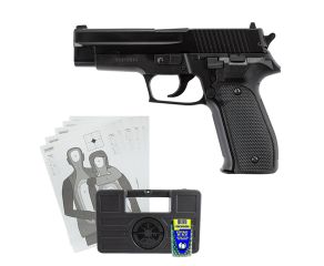 Pistola de Pressão Sig Sauer P226 4.5mm + Esfera de Aço Rossi + Maleta + Alvo