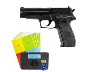 Pistola de Pressão Sig Sauer P226 4.5mm + Esferas de Aço Rossi + Maleta LC + Alvos