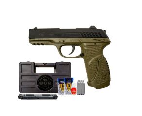 Pistola de Pressão Co2 Gamo PT85  Blowback Verde 4.5mm + Kit Completo