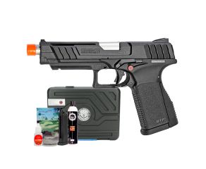 Pistola Airsoft GBB G&G GTP9 Green Gás + Kit