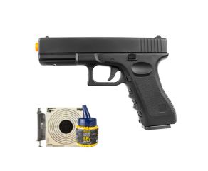 Pistola Airsoft Spring Vigor Glock GK-V20 Full Metal + Kit