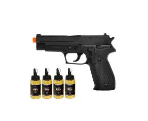 Pistola Airsoft Spring P226 Cybergun + Kit BBs 0.12g