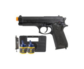 Pistola Airsoft PT92 Spring + Kit LC