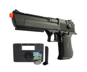 Pistola Airsoft Elétrica CM121 Desert Eagle - 6mm + Magazine Extra + Munições + Maleta