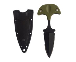 Push Dagger Mini Faca EDC + Bainha e Corrente