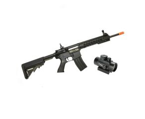 Rifle Airsoft M4A1 CM515 Cyma + Mira Holográfica Red Dot 1x30 Quickshot