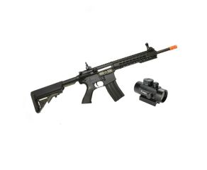 Rifle Airsoft M4A1 CM515 Cyma + Mira Holográfica Red Dot 1x30 Quickshot