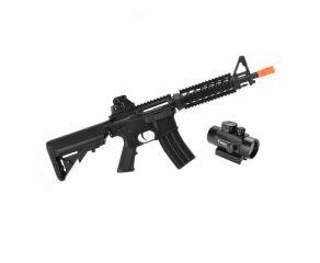 Rifle Airsoft M4A1 CQB RIS CM506 Cyma + Mira Holografica Red Dot 1x30 Quickshot