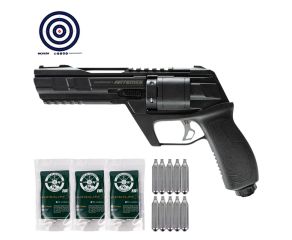 Revólver de Pressão CO2 Artemis CP300 Defender .50 + Munição .50 + CO2 + Alvos