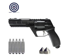 Revolver de Pressao Co2 Artemis CP300 Defender .50 + CO2 + Municao .50 + Alvos