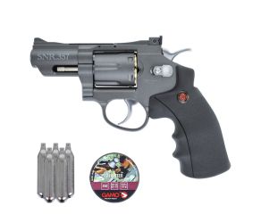 Revólver CO2 Crosman SNR357 4.5mm + Chumbinhos + CO2