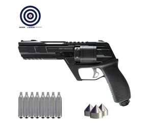 Revolver de Pressao CO2 Artemis CP300 Defender .50 + Municao Terminator .50 + CO2 + Alvos