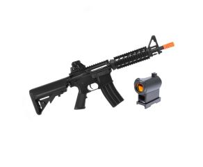 Rifle Airsoft M4A1 CQB RIS CM506 Cyma + Red Dot T1 1x20 Rossi Mira Holográfica 20mm