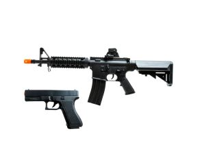 Airsoft Spring M4A1 + Pistola Spring Glock V307 Vigor