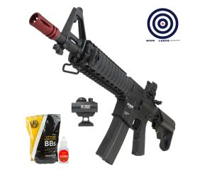 Airsoft Rossi Sentinel CQB R M4 + Red Dot T4 + BBs 0.25g + Oleo + Alvos