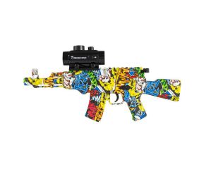 Rifle AKM Elétrico GEL Orbeez Amarelo + 20.000 Orbeez