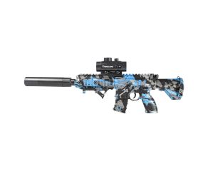 Rifle M416 Elétrico de GEL Orbeez Camuflado Azul + 20.000 Orbeez