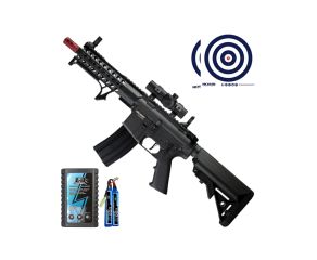 Rifle Airsoft M4 TAG SPECNA ARMS Ghost + Red Dot T1 1x30 + Bateria + Carregador + Alvos