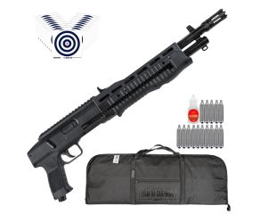 Shotgun Escopeta Pressao .68 CO2 T4E TB RAM Umarex Paintball + Capa LC + CO2 + Oleo + Alvos