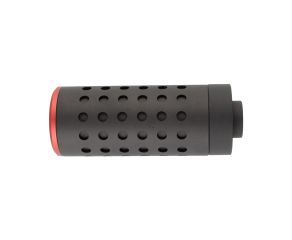 Silenciador Airsoft Furado 38mm x 100mm Rosca 14mm CCW Esquerda