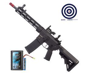 Rifle Airsoft Rossi AR15 Neptune 10 Plus + Red Dot Z1 1x23x34 + Carregador + Bateria Airsoft + Alvos