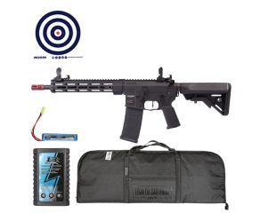 Rifle Airsoft Rossi AR15 Neptune 10 Plus + Capa Universal + Carregador + Bateria Airsoft + Alvos