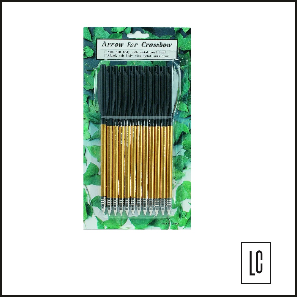 Kit 12 Flechas Alumínio p/ Balestra Pistola