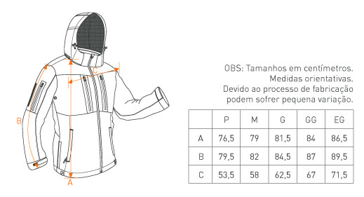 Jaqueta Invictus Rain - Preta 